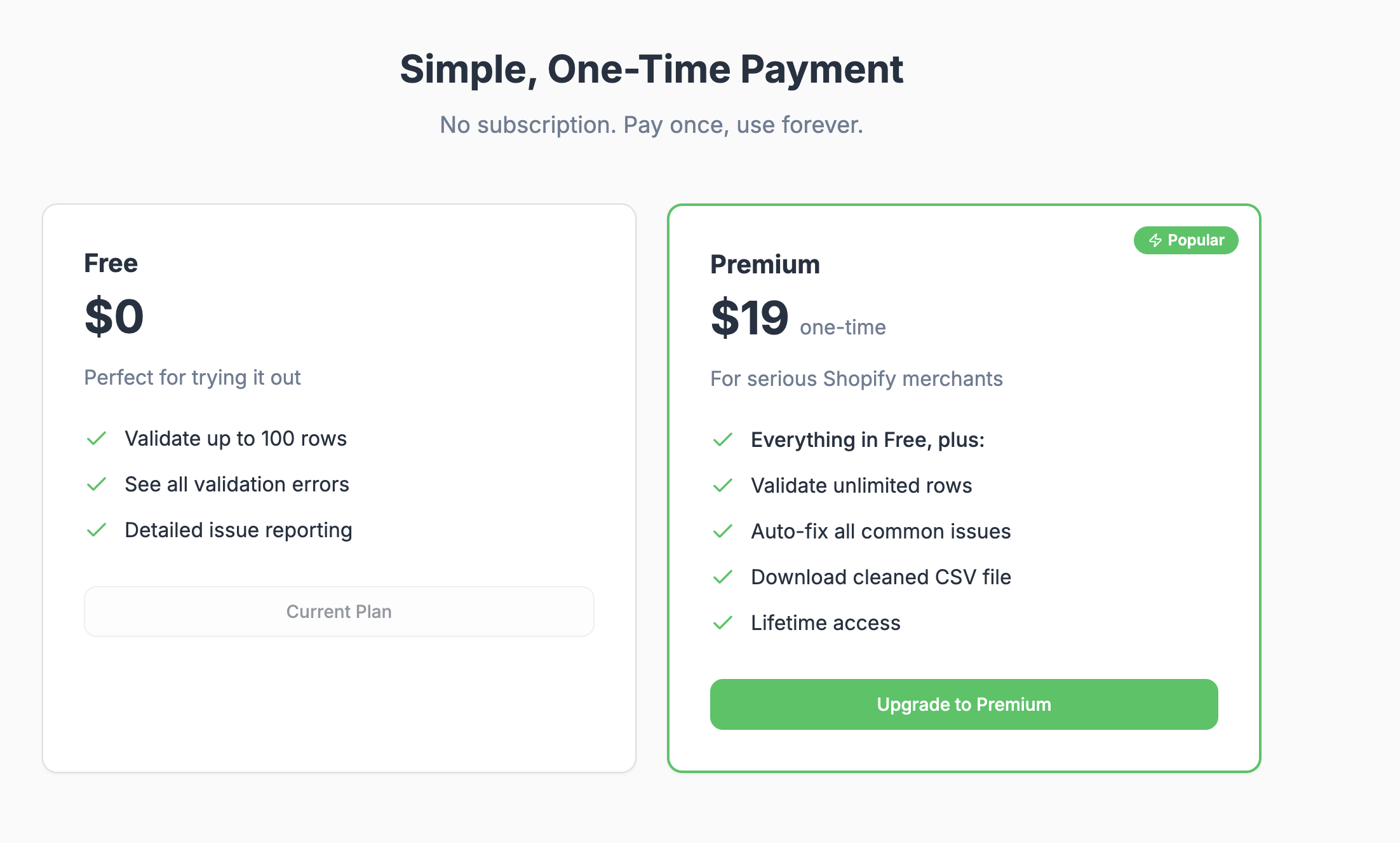 CSV Fixer for Shopify gallery image