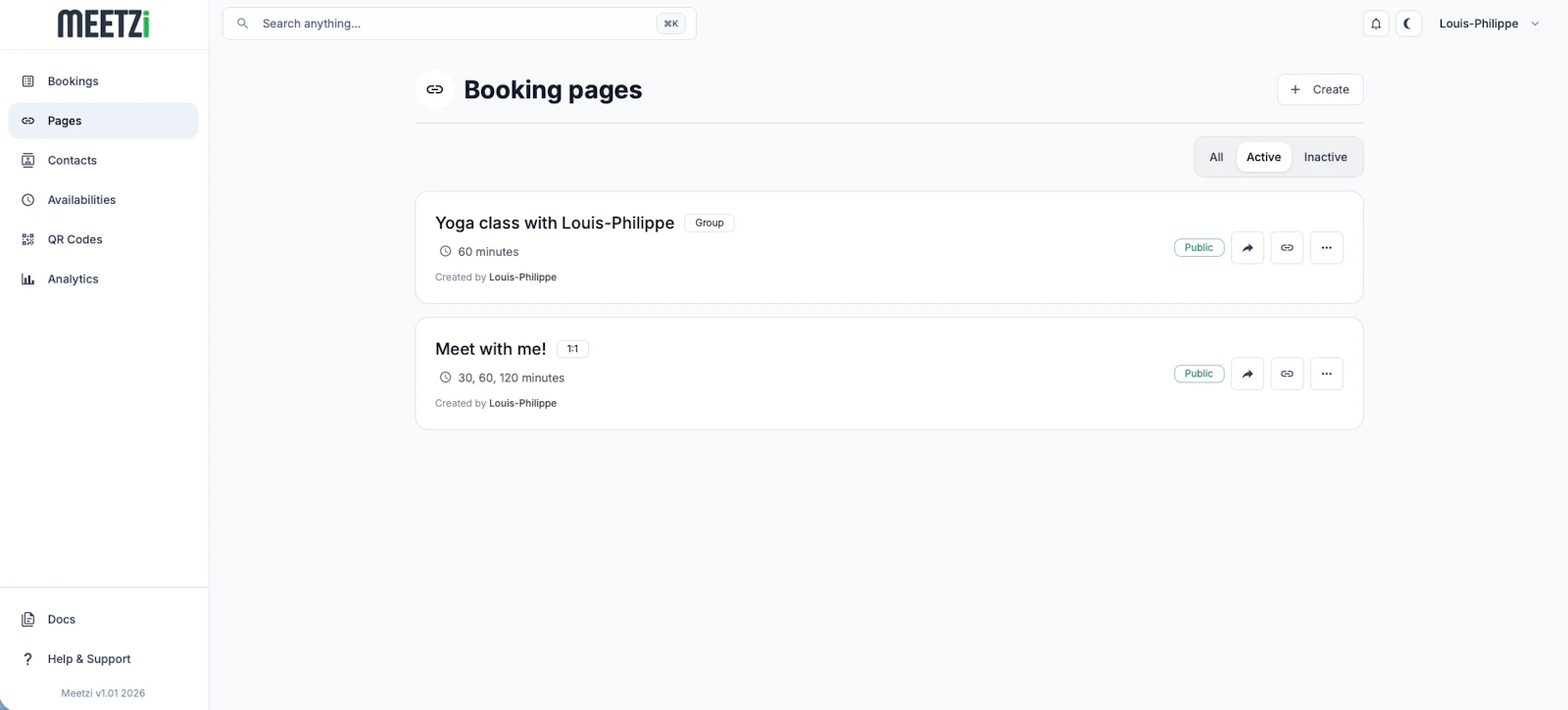 Meetzi screenshot 2