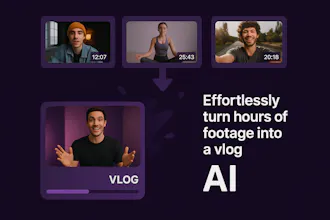 Editable – AI Turns Clips Into Vlogs gallery image