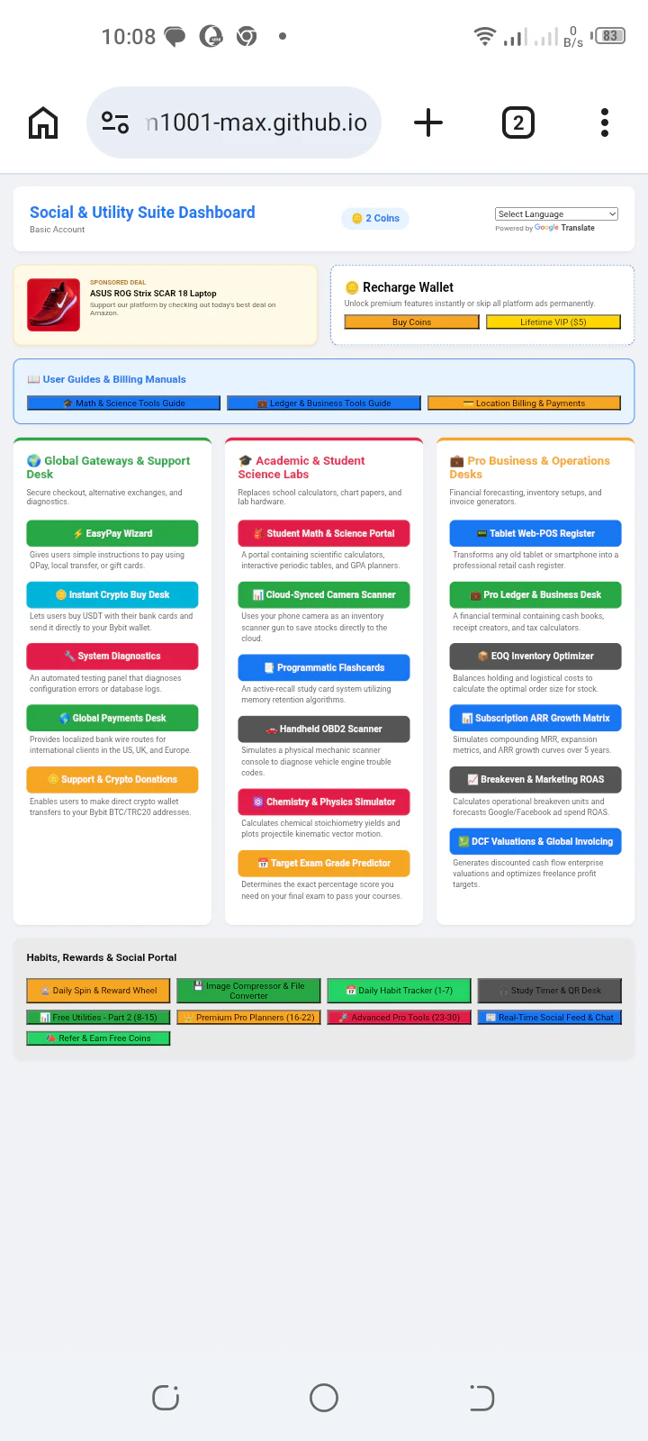 Social & Utility Suite  screenshot 1