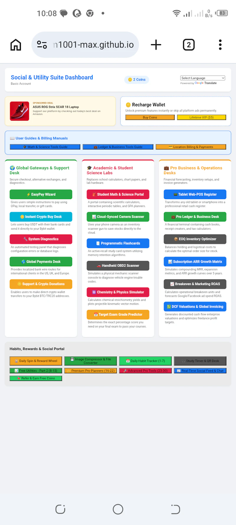 Social & Utility Suite  screenshot 1