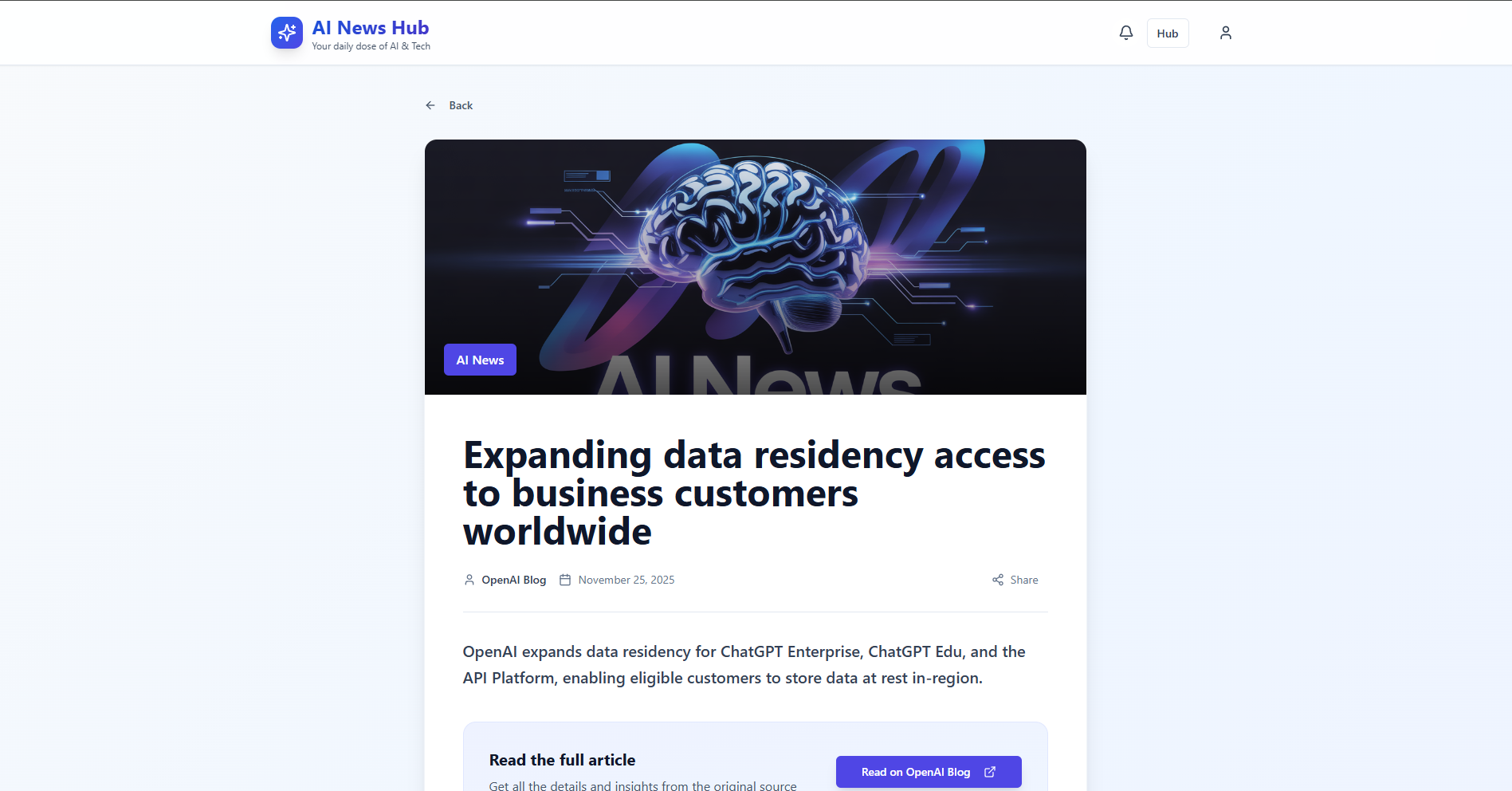 AI NEWS HUB gallery image