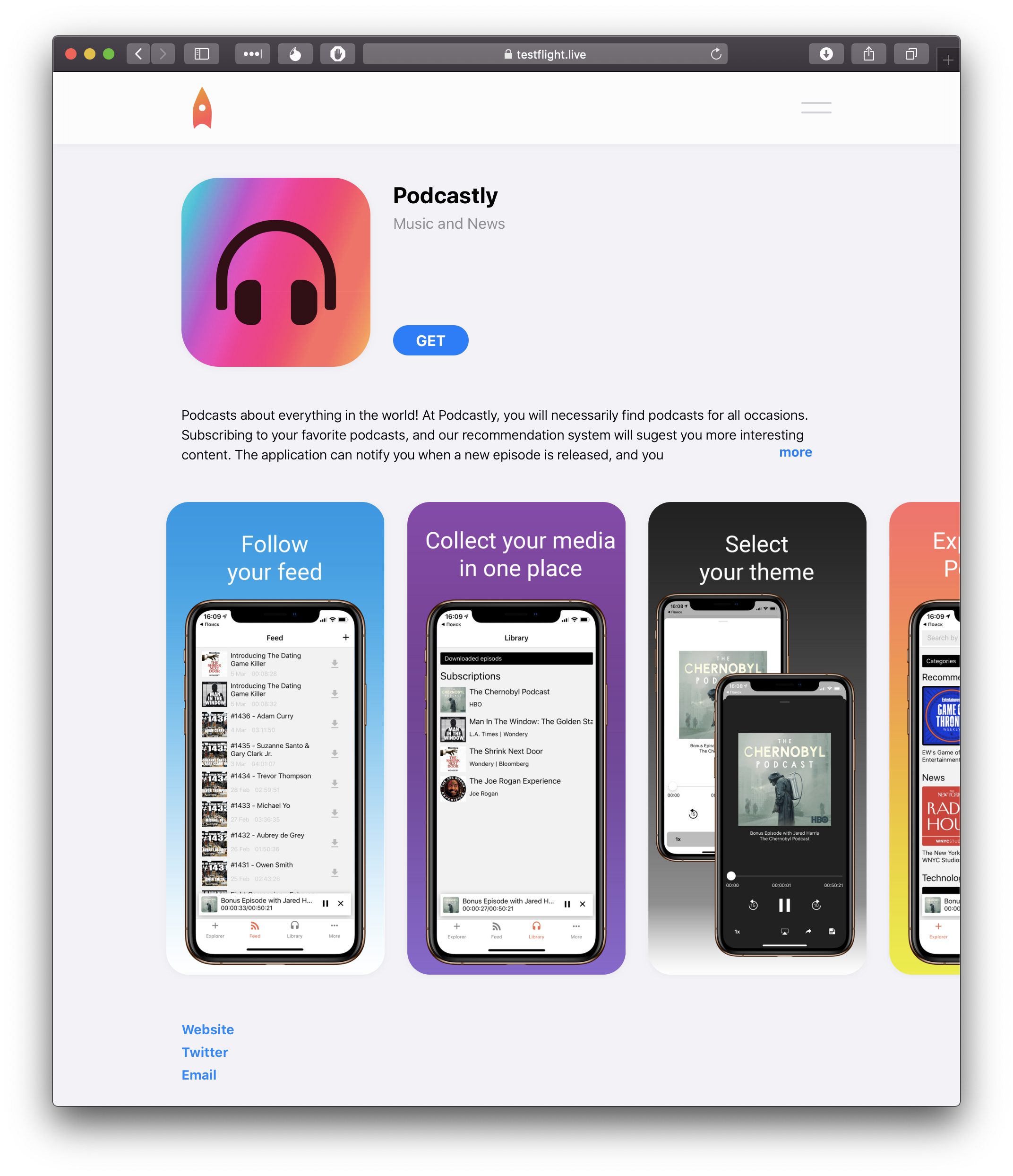 Testflight App Store gallery image