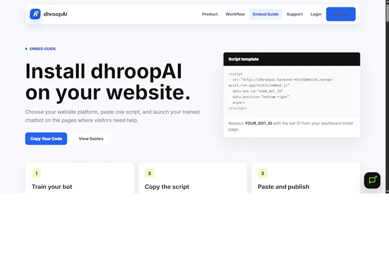 Dhroop AI screenshot 2