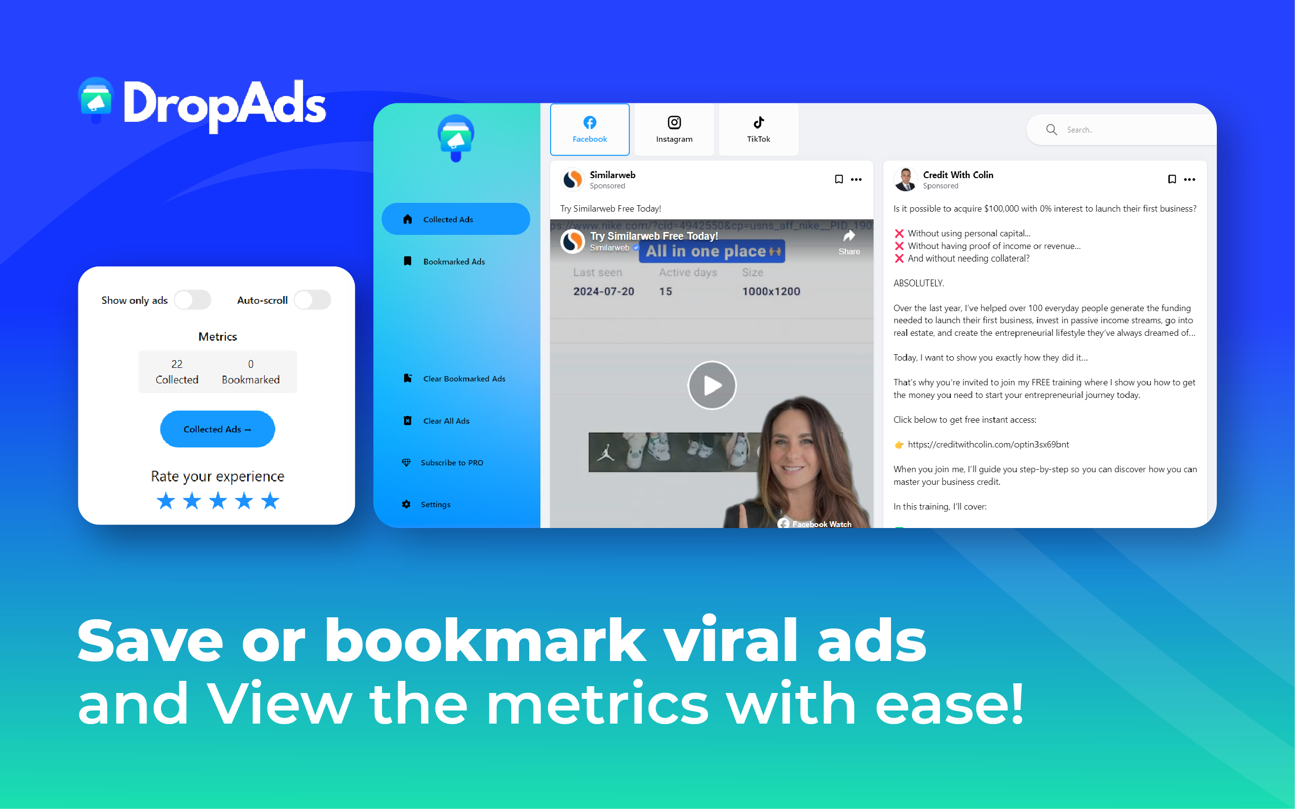 Dropads - Ad Finder & Adspy Tool media 3