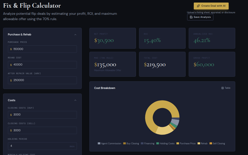 Run The Rent - Screenshot 3 showing product features and functionality