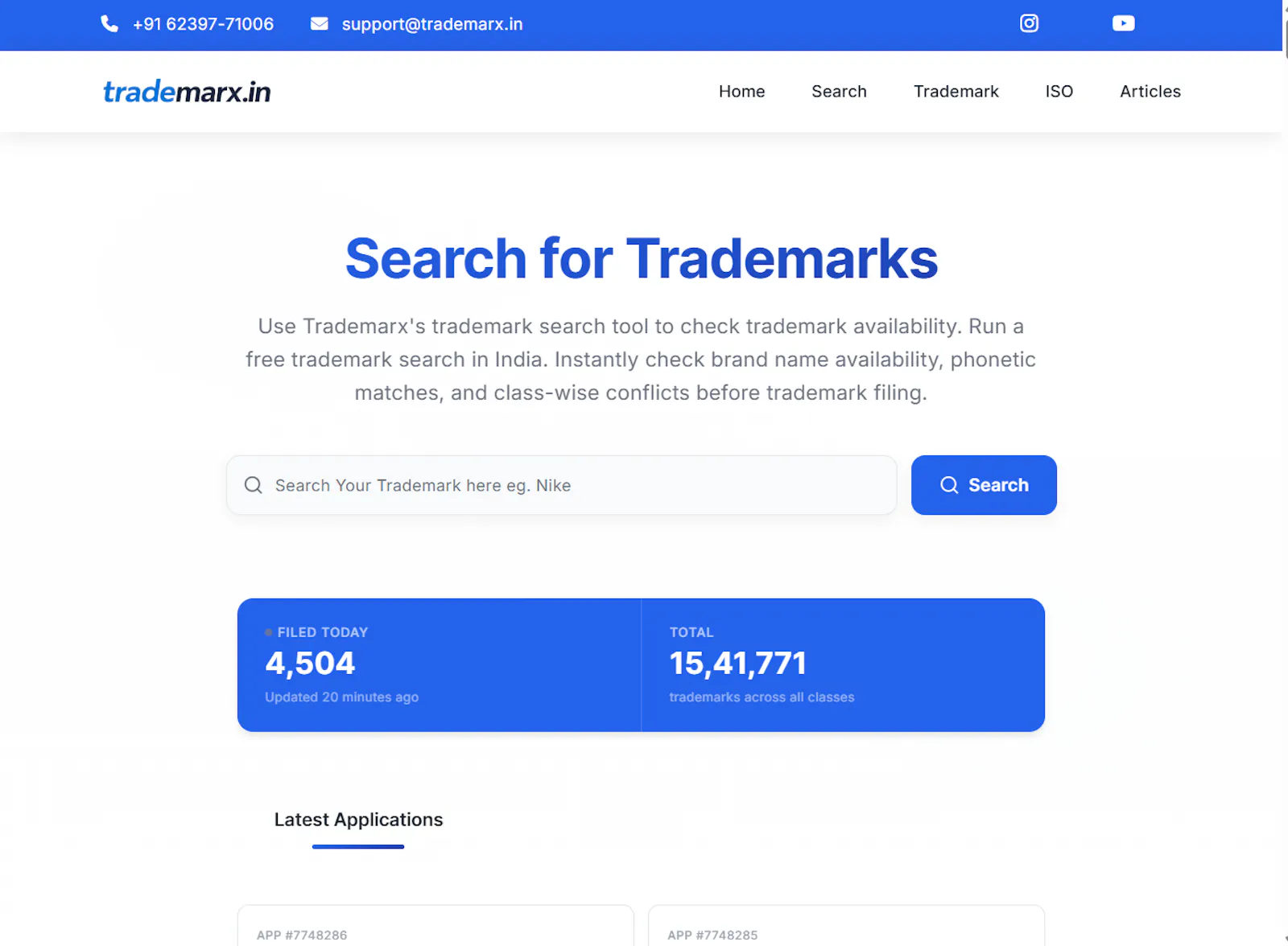 AI Trademark Search Tool & leads finder screenshot 1