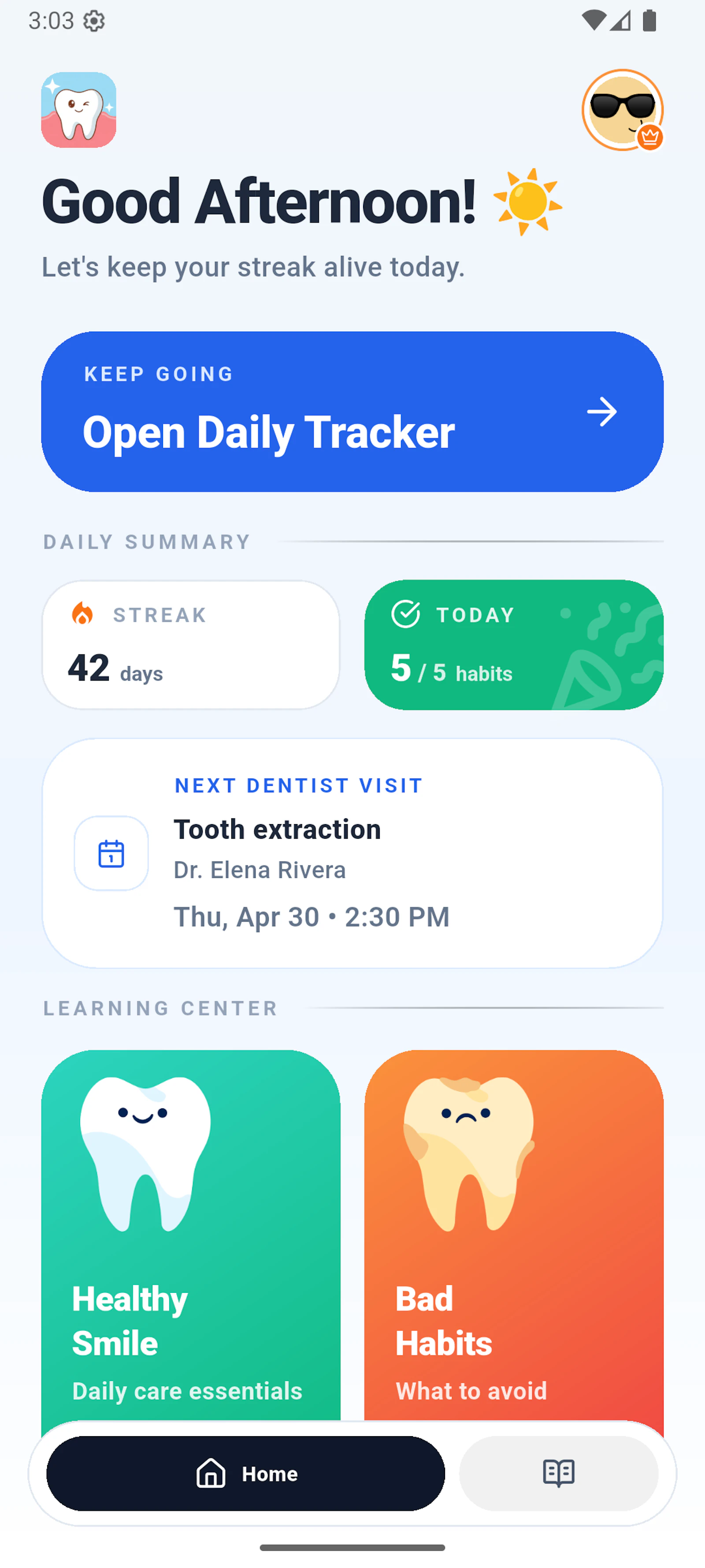 Bright Smile - Dental Habit Tracker screenshot 2