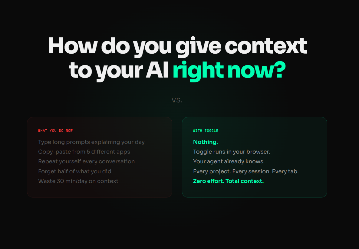 Toggle for OpenClaw - Screenshot 2 showing product features and functionality