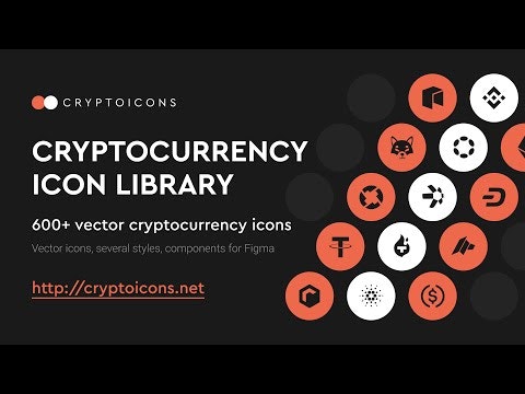 600+ Cryptocurrency icons in webfont lib gallery image