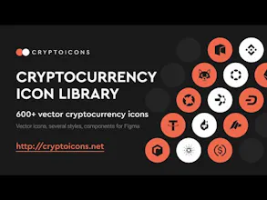 600+ Cryptocurrency icons in webfont lib gallery image