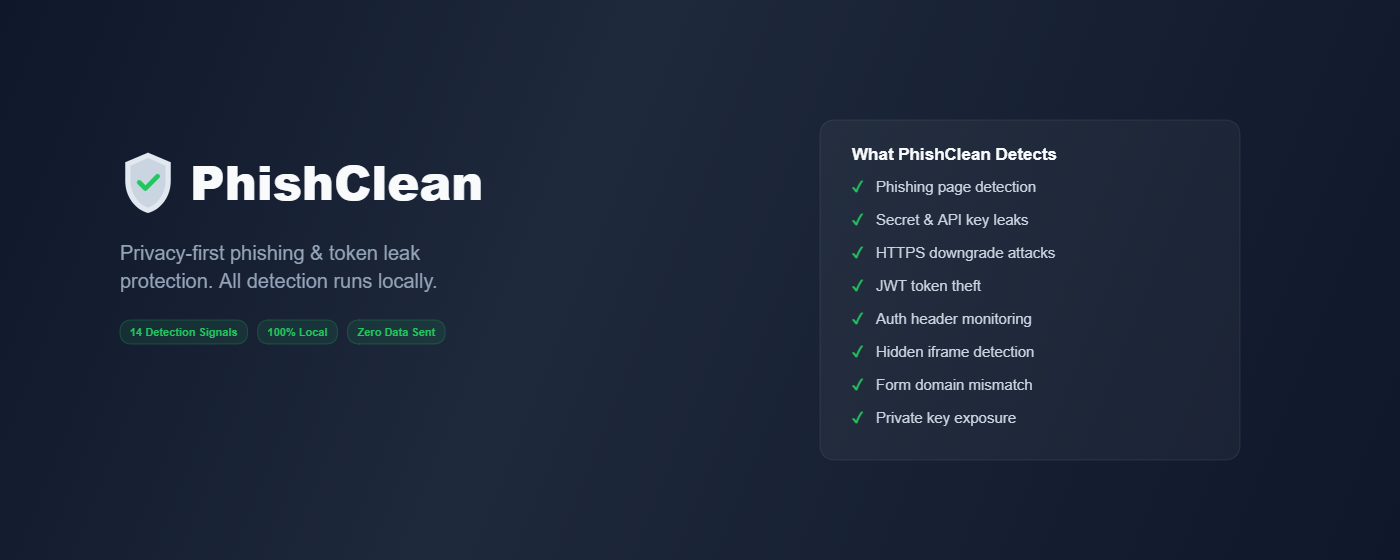 PhishClean — Privacy gallery image