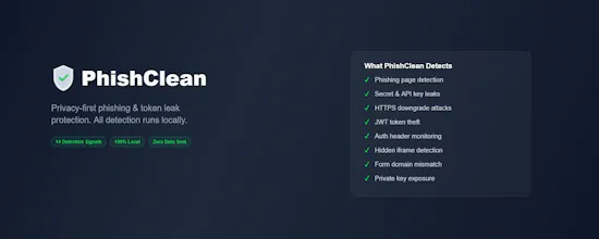 PhishClean — Privacy gallery image