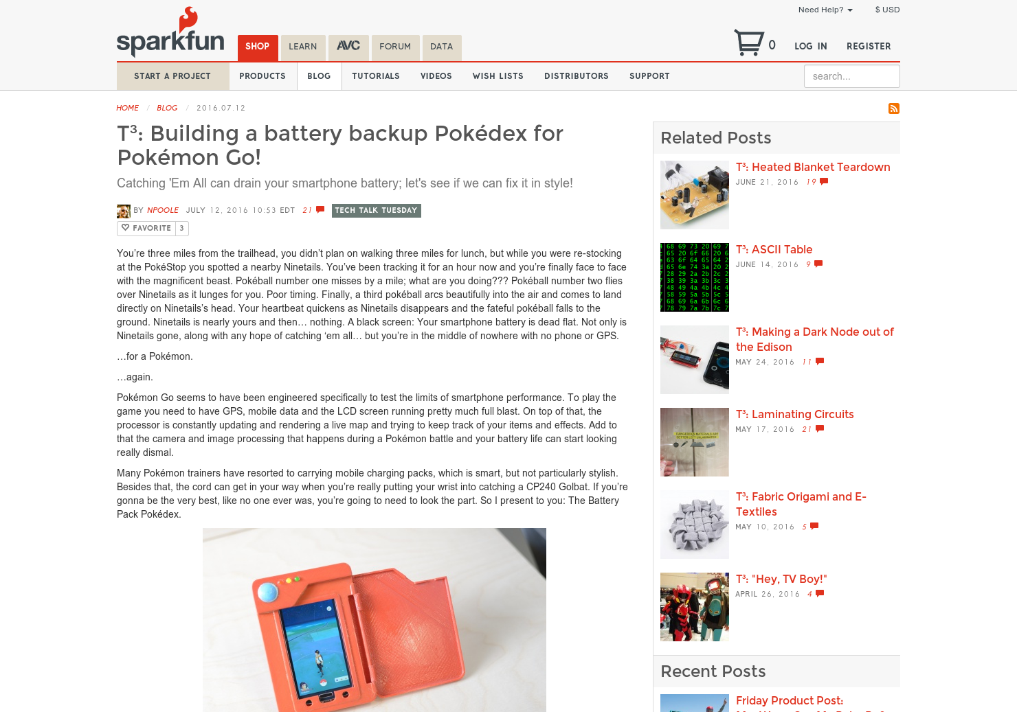Pokedex Battery Case