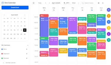One Calendar gallery image