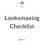 Looksmaxing Checklist