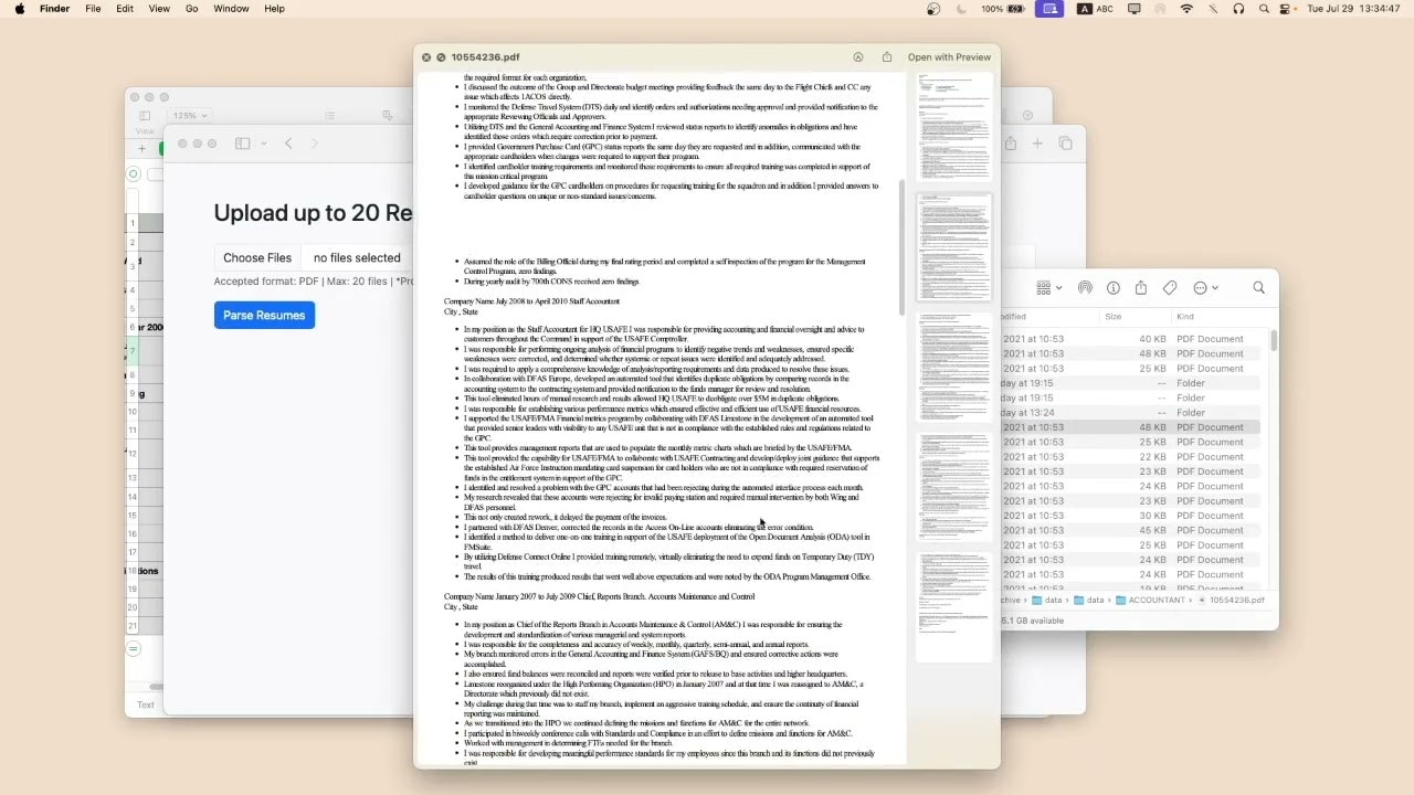 Resume To Sheets gallery image