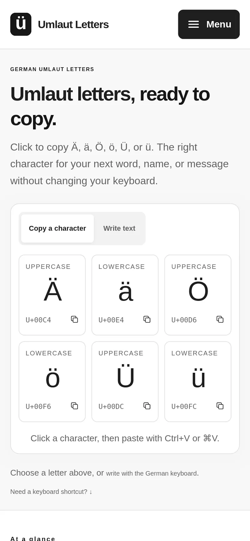 Umlaut Letters screenshot 4