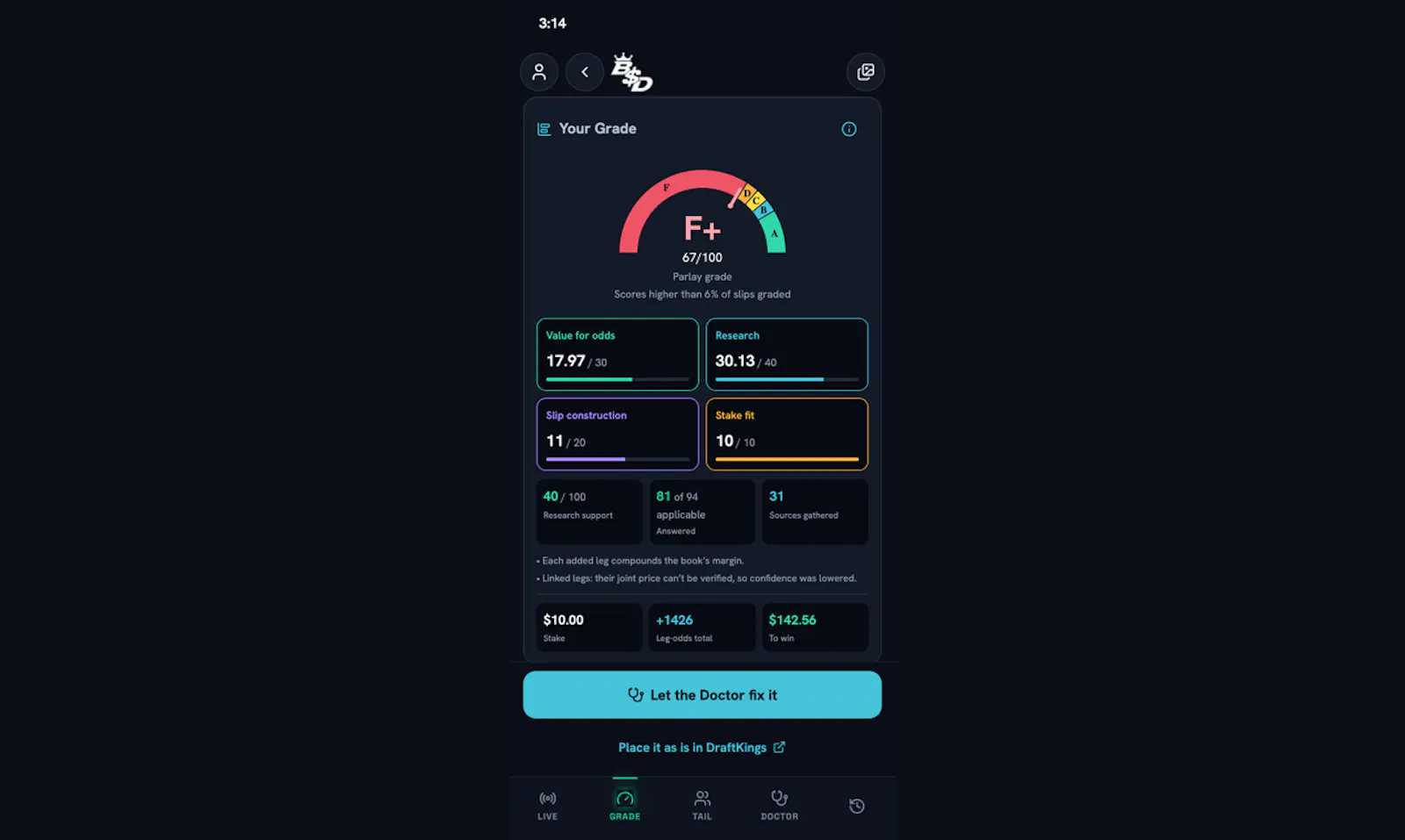 BetSlip Doctor screenshot 3