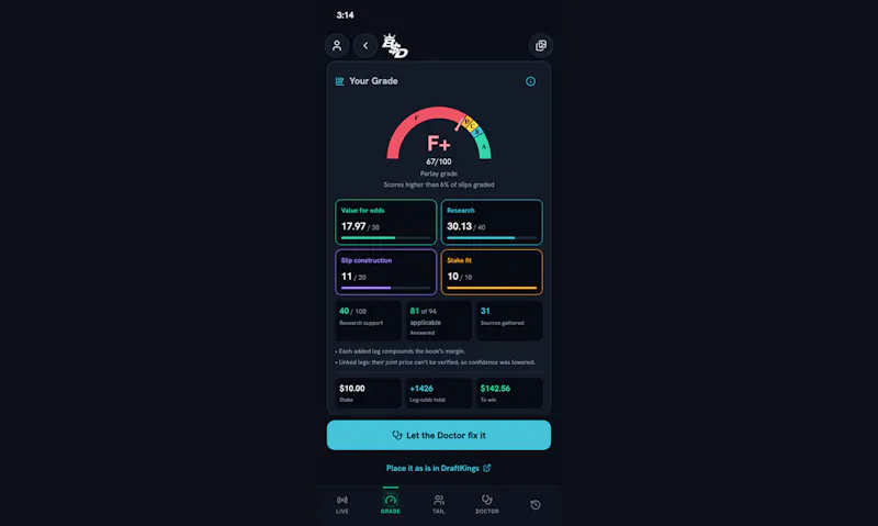 BetSlip Doctor screenshot 3