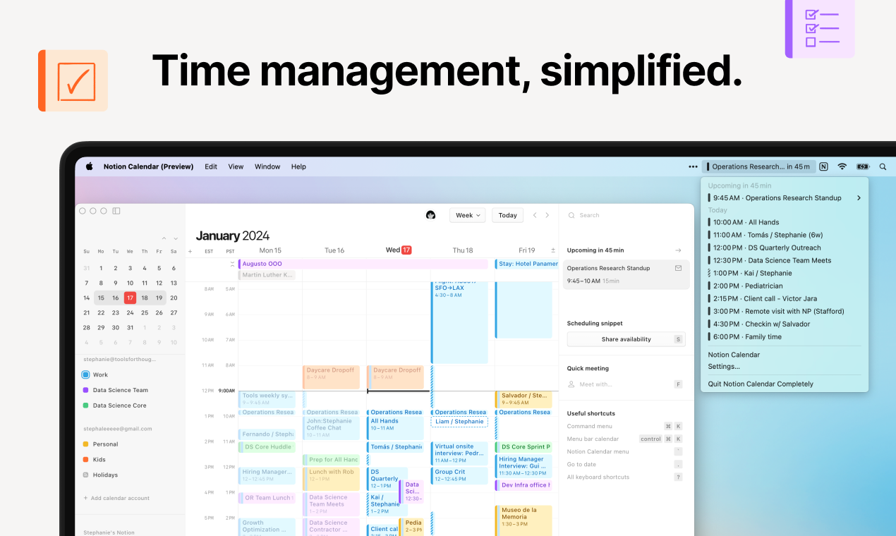 Média Calendrier de notion - Magnifiquement conçu pour votre travail et votre vie 2