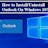 how to uninstall outlook on pc