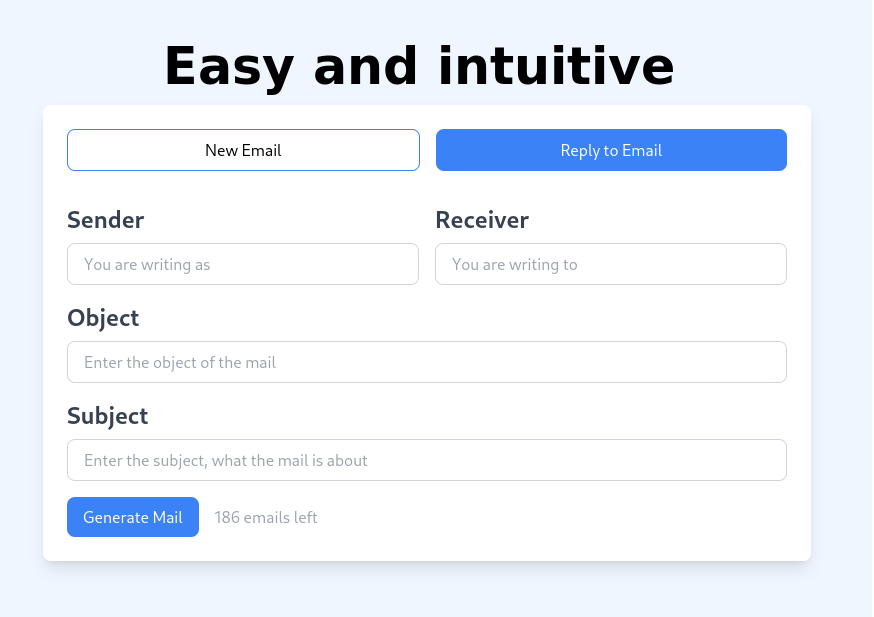 Mailfast, penulis e -mel AI anda media 2