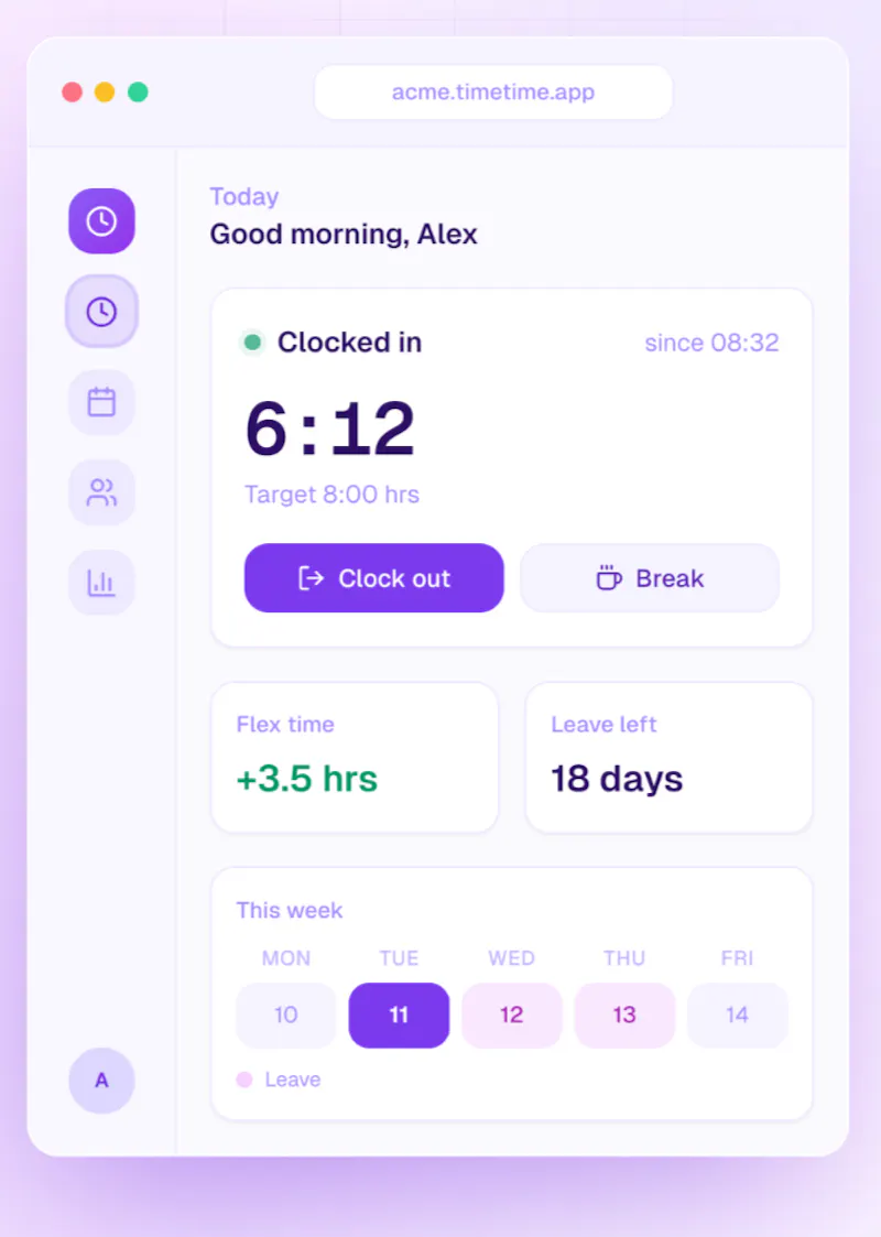 TimeTime screenshot 2
