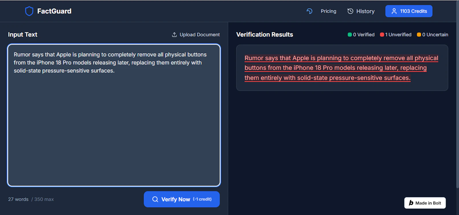 FactGuard screenshot 3