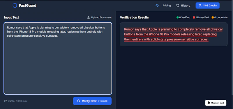 FactGuard screenshot 3