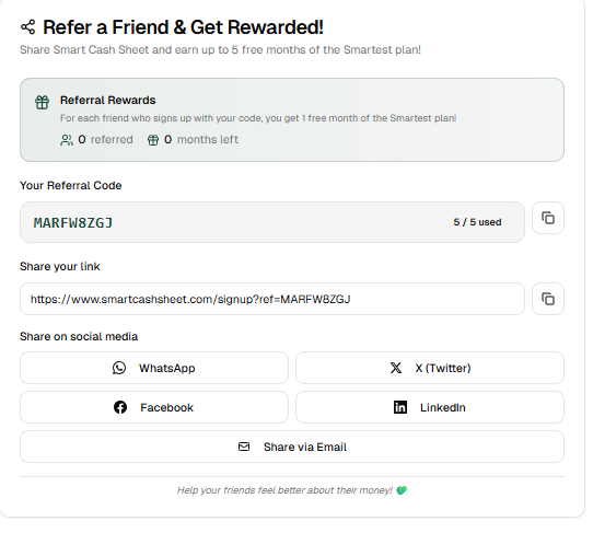 Smart Cash Sheet gallery image