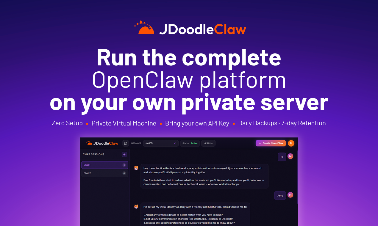 JDoodleClaw - Main product screenshot demonstrating key features and user interface