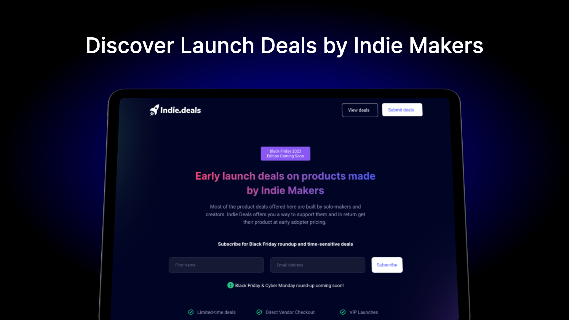 startuptile Indie.Deals-Curated Savvy Savings on Indie Products