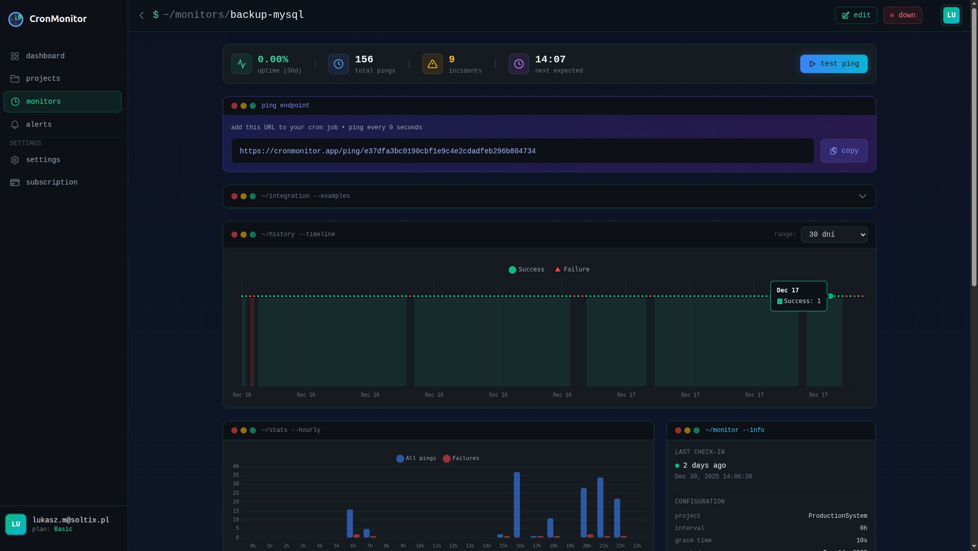 CronMonitor.app - Screenshot 2 showing product features and functionality