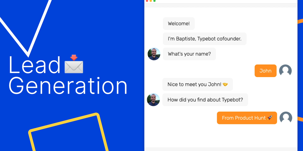 Typebot: No-code platform to create advanced chatbots. | Product Hunt