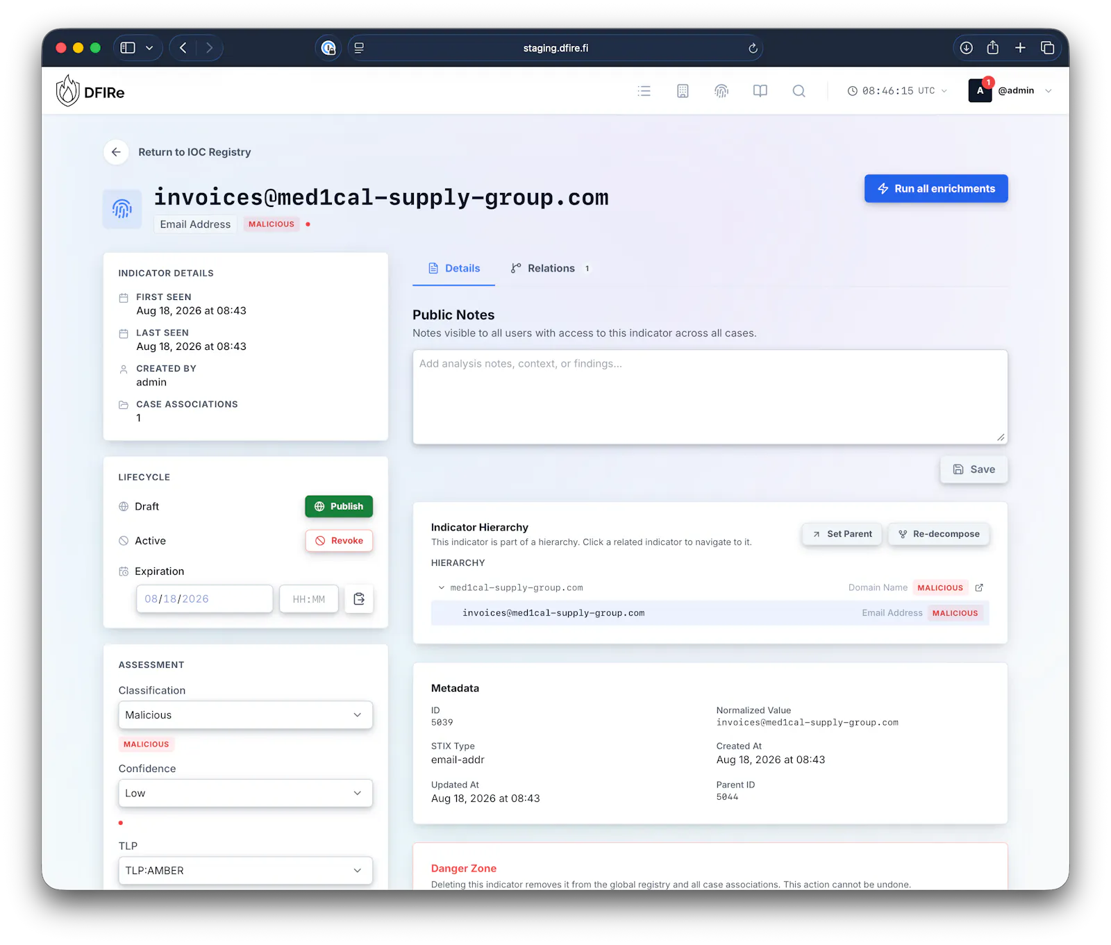 DFIRe - A Cyber Incident Platform screenshot 5