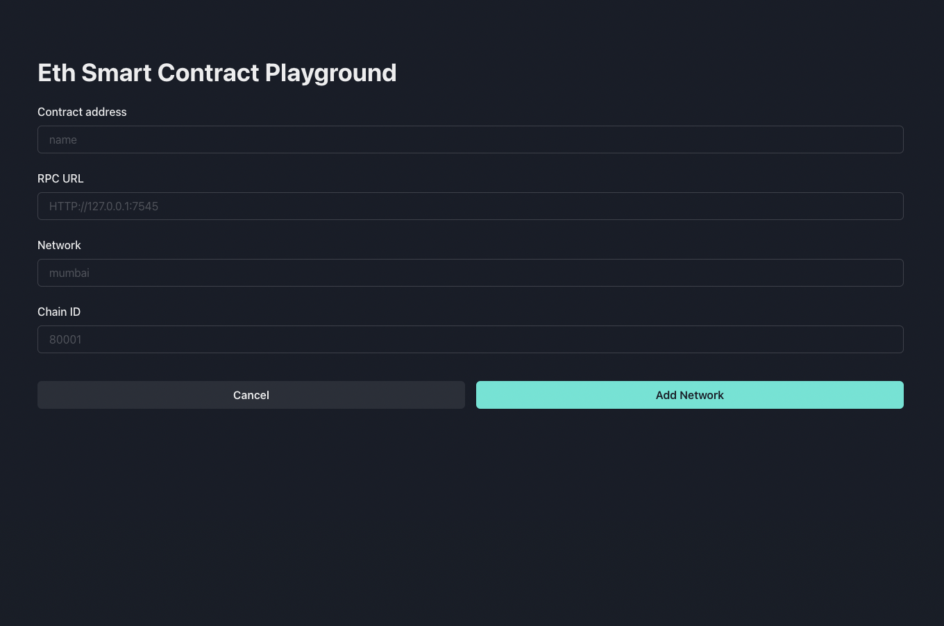 Eth smart contract playground gallery image