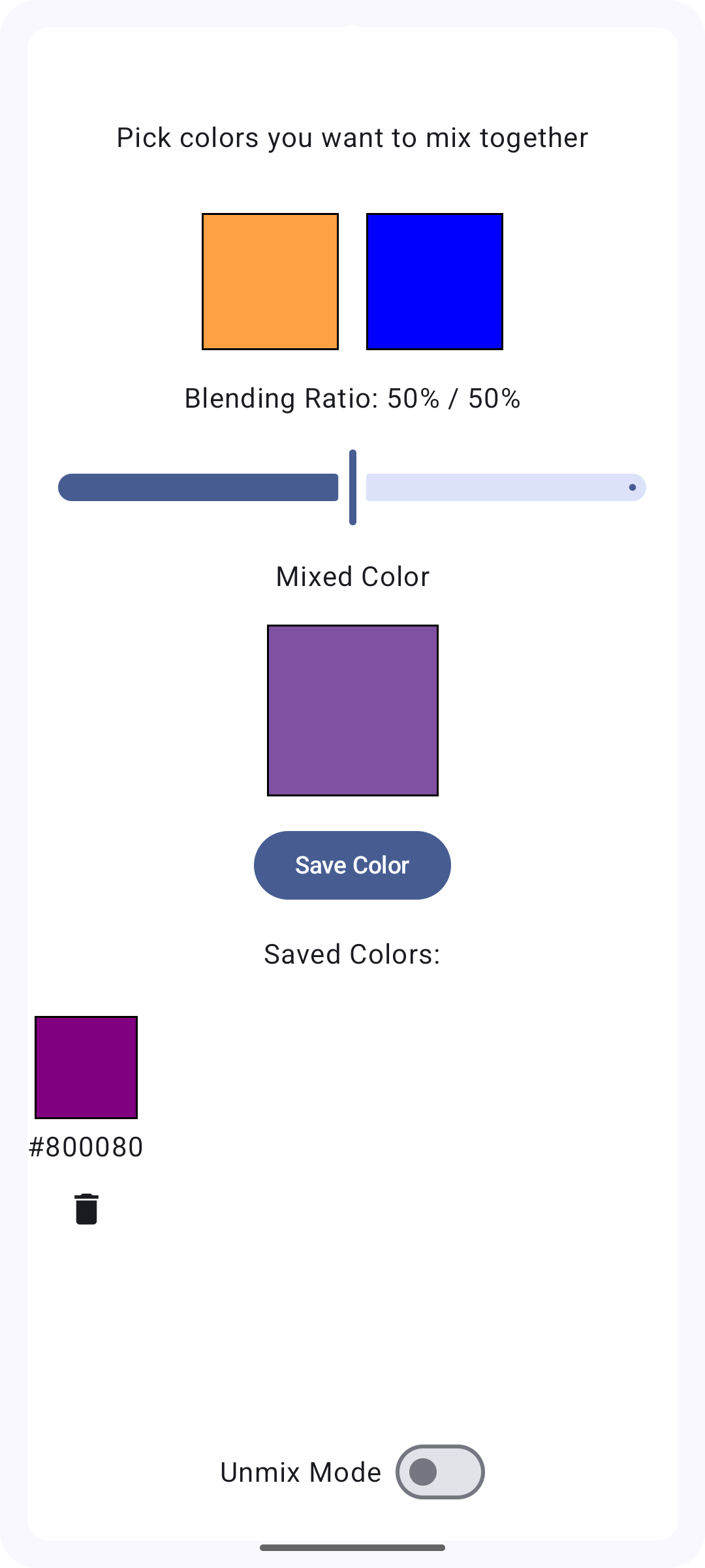 Palettica - App semplice miscelazione dei colori per Android. media 3