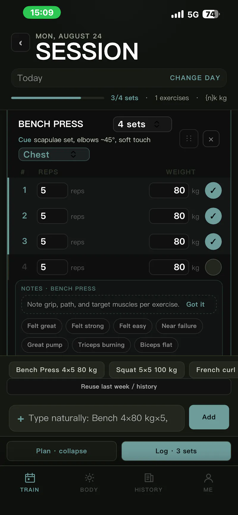 Rep Trace screenshot 3