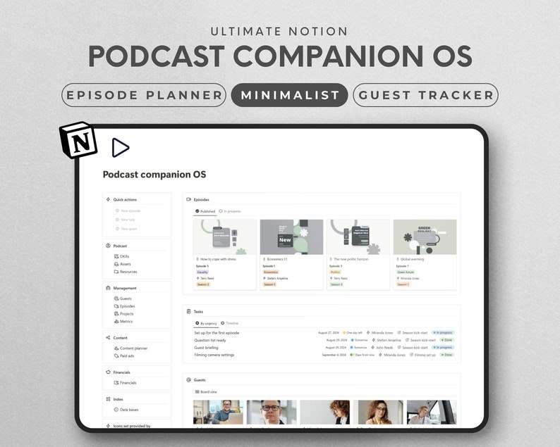 Podcast Companion Notion Template logo