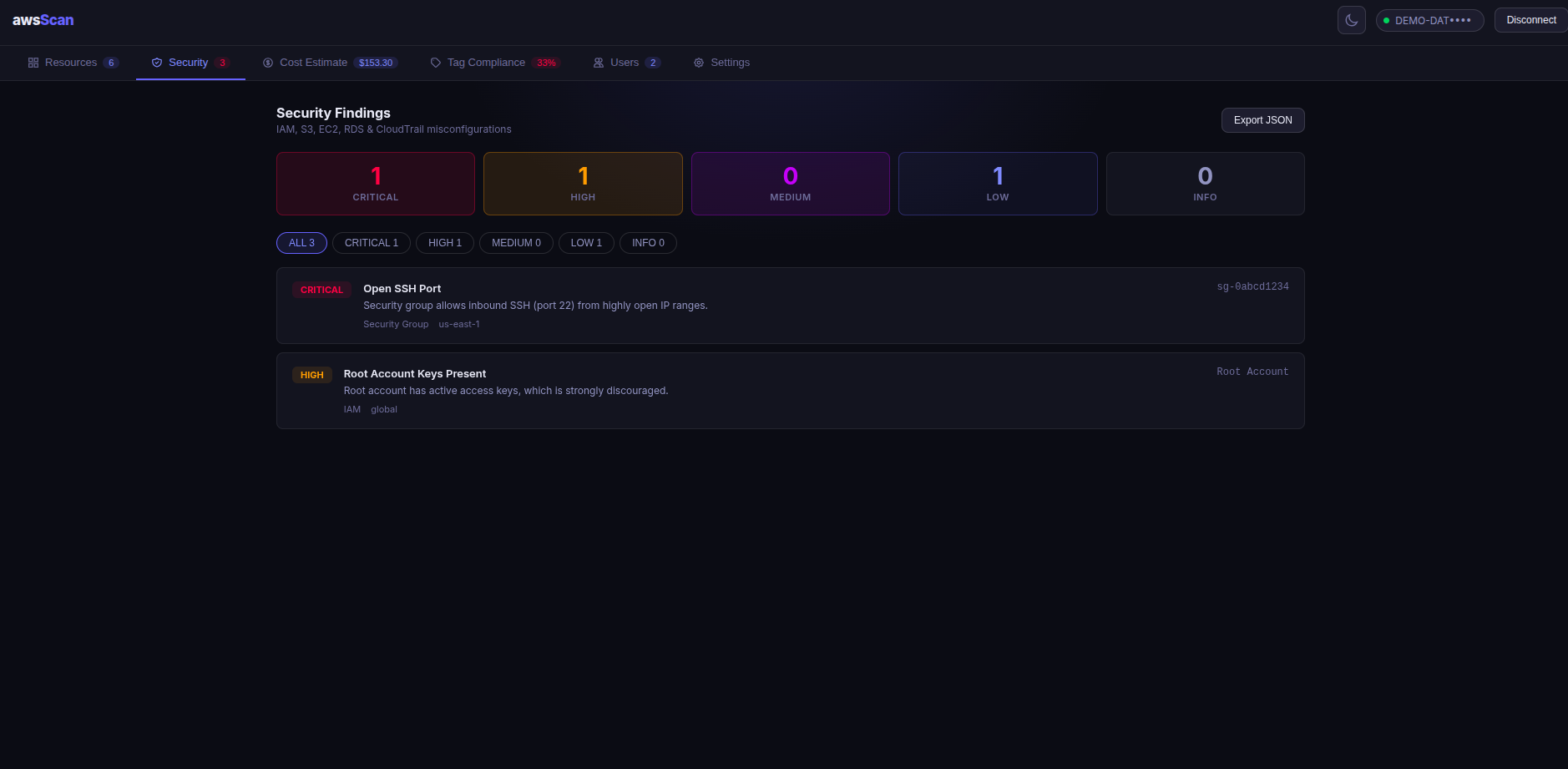 awsScan — AWS Resource Scanner gallery image
