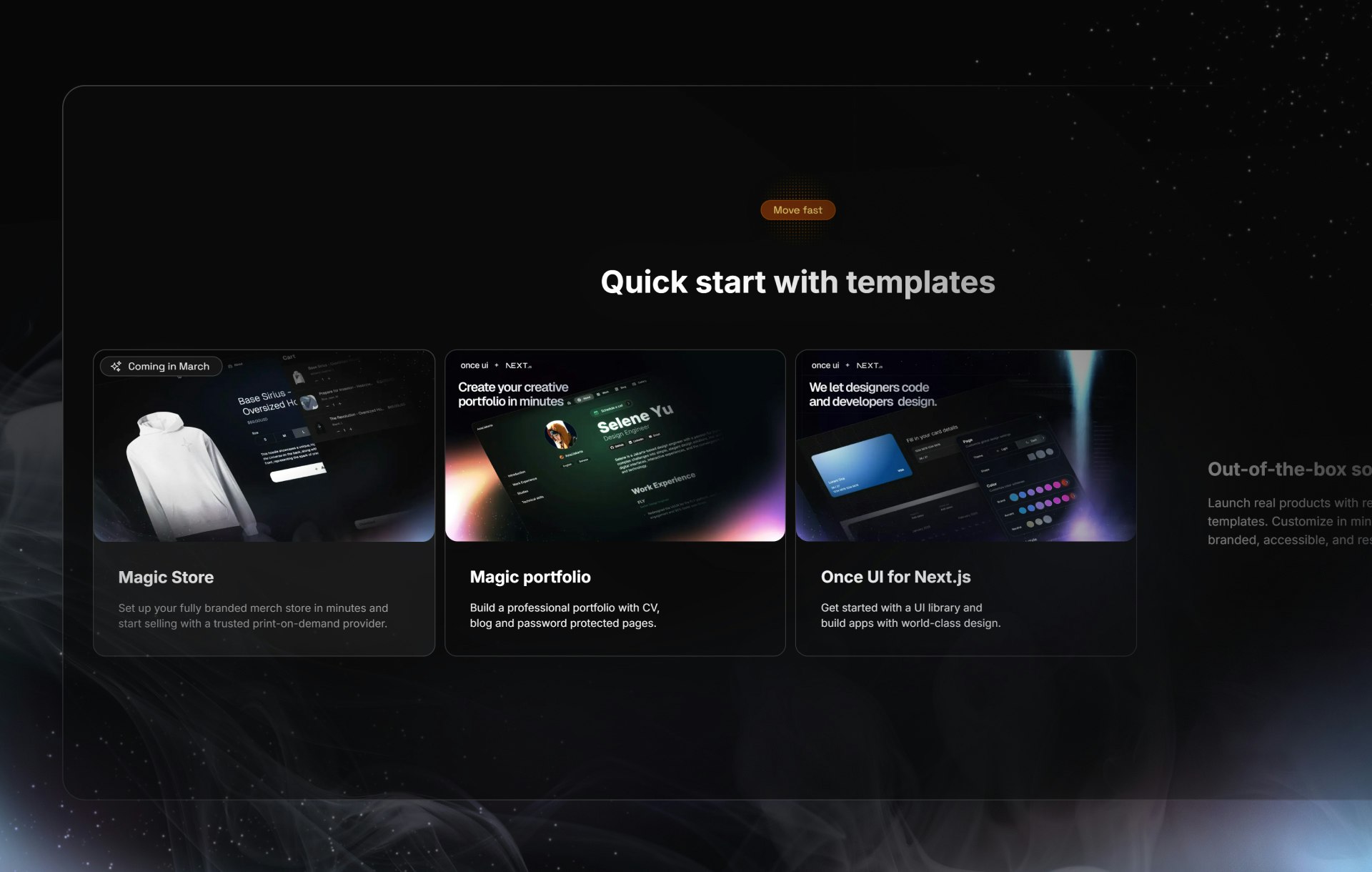 Einmal UI Pro für Next.js media 3