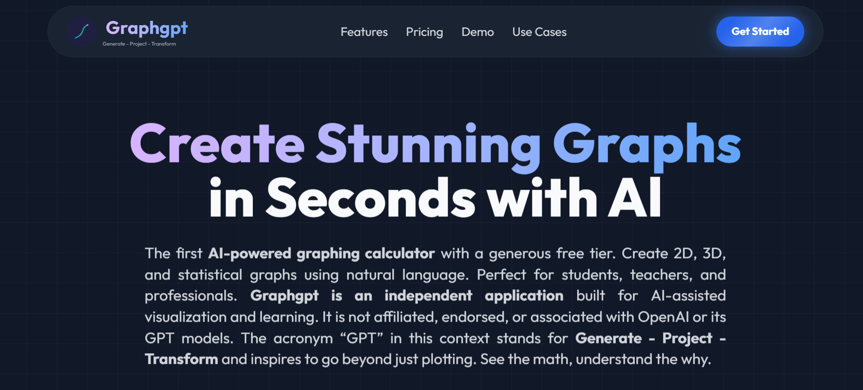 Graphgpt - 2D, 3D, Stats & Econs Graphs gallery image
