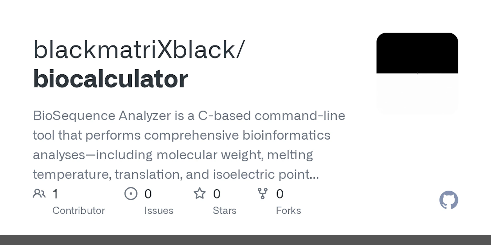 biocalculator screenshot 1