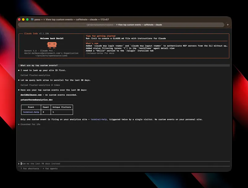 Yet Another Web Analytics screenshot 4