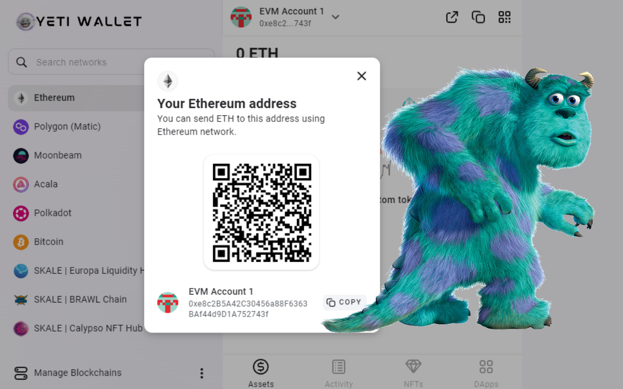 وسائط yeti web3.0 محفظة - سهولة الوصول إلى web3.0 و blockchain 3