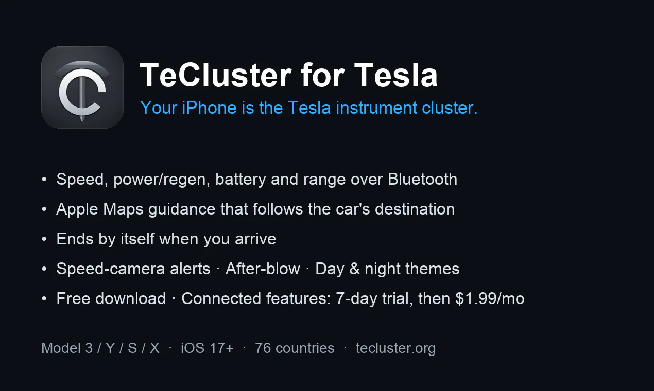 TeCluster for Tesla gallery image