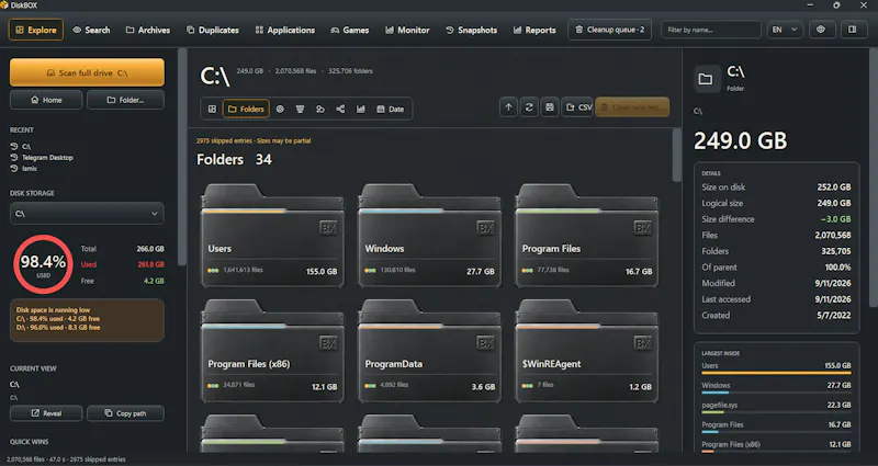 DiskBOX screenshot 2