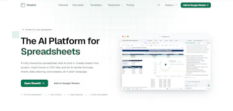 SheetAI - AI Agent for Spreadsheet gallery image