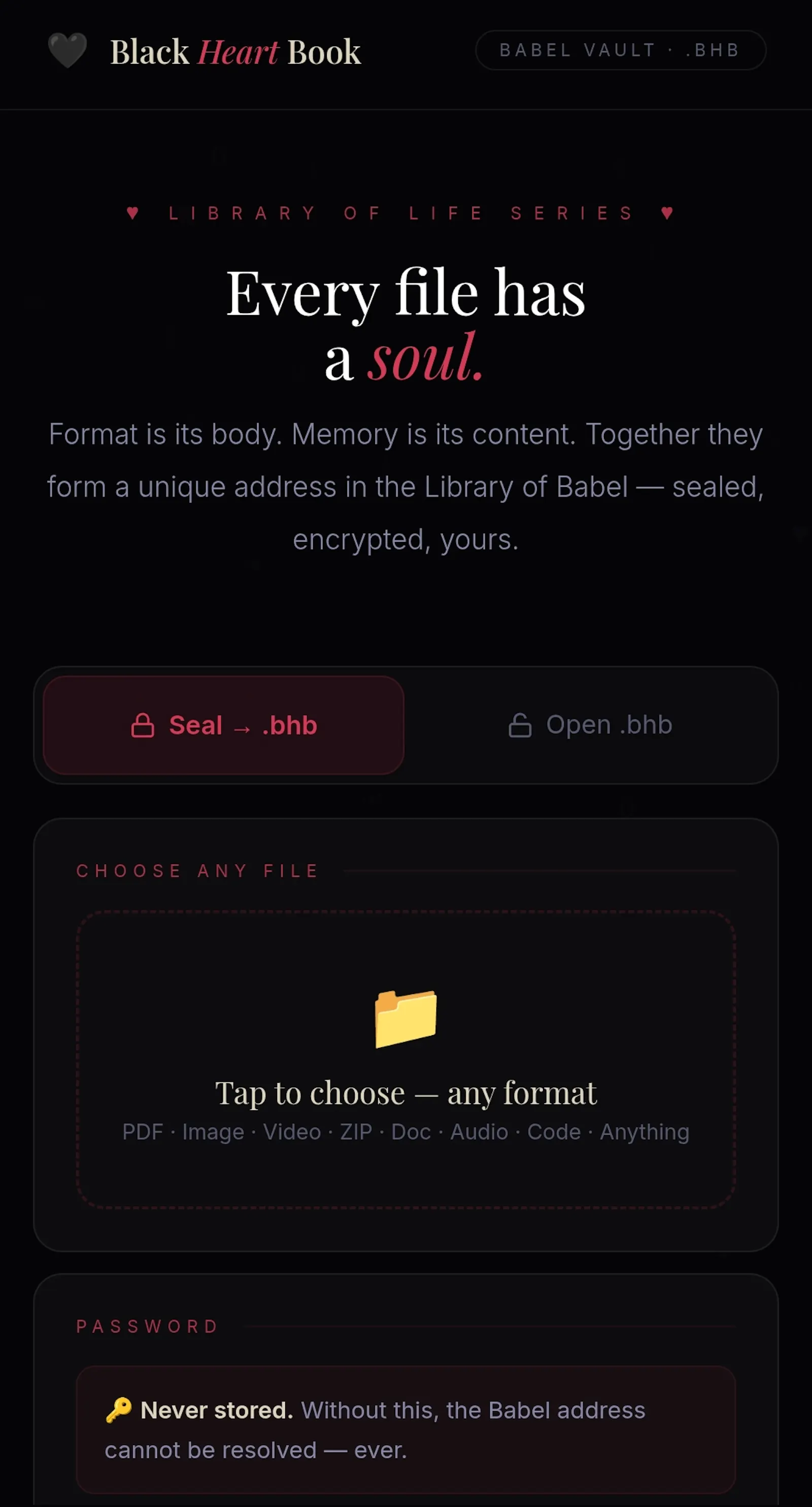 Black Heart Book screenshot 1
